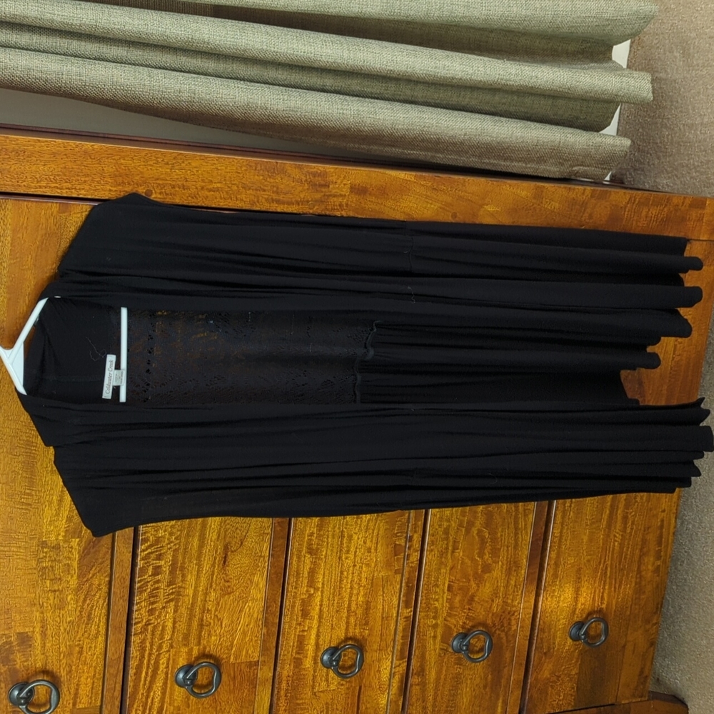 Coldwater Creek black tunic vest 1X